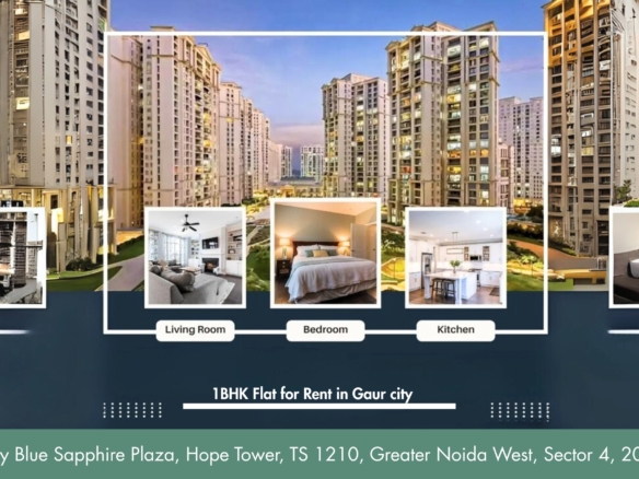 1BHK Flat for Rent in Gaur city