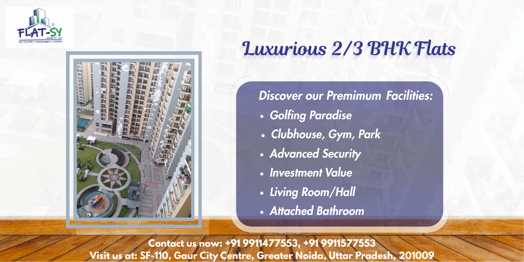2 bhk flat for sale in Panchsheel greens 2
