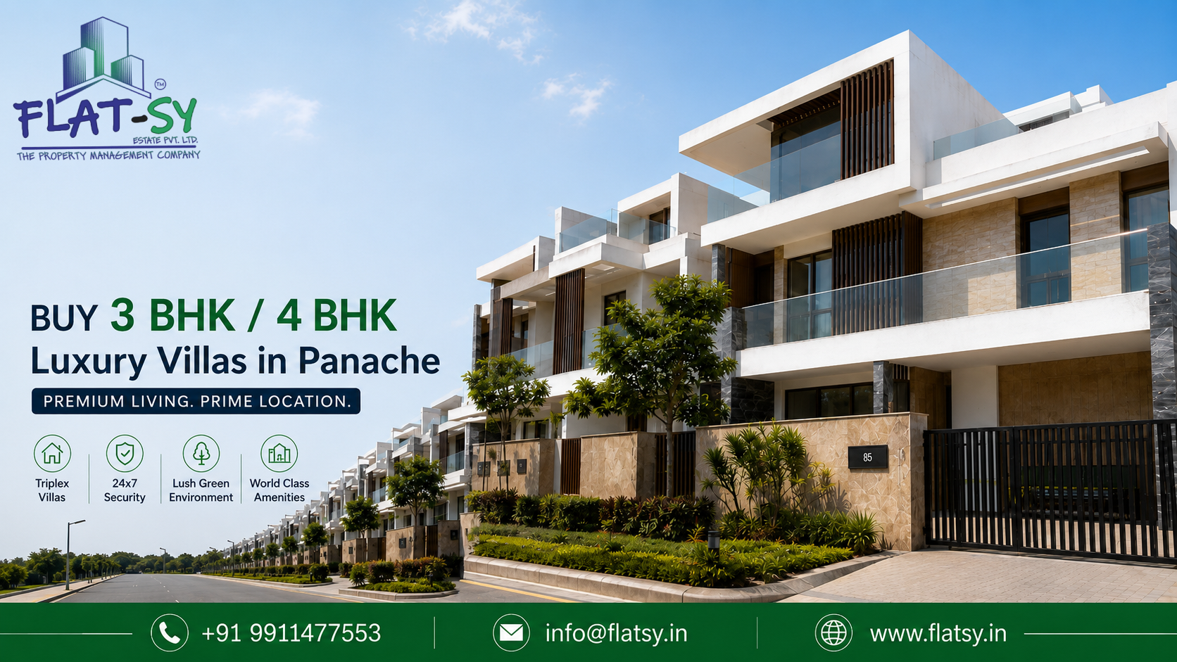 Buy 3 BHK / 4 BHK luxury villas in Panache
